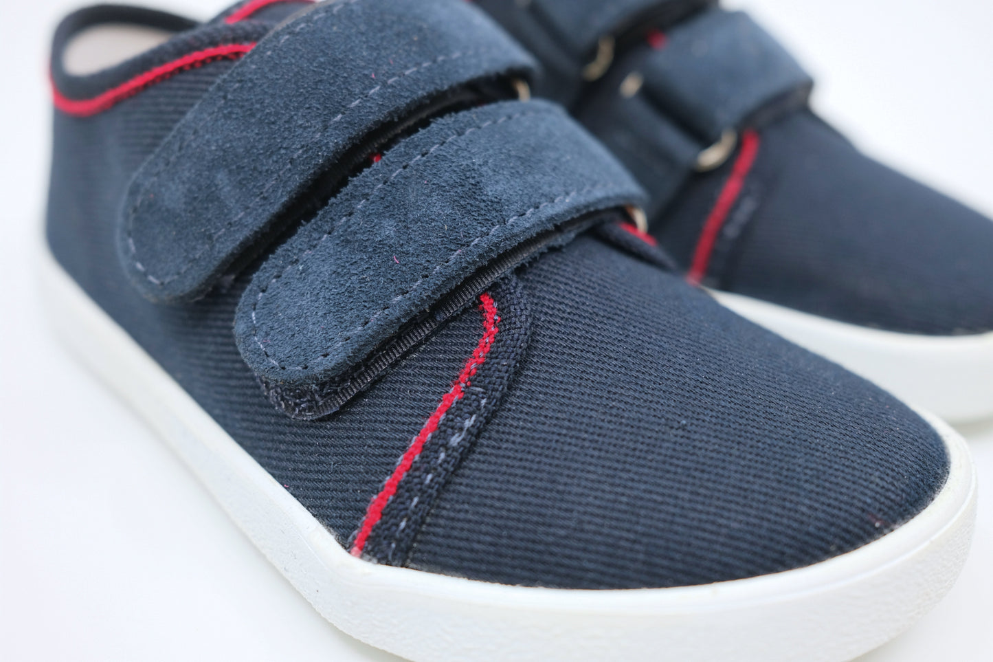 EF Barefoot canvas shoes Navy Red